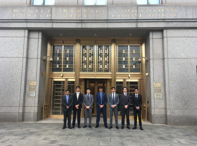 Confident, capable and with buckets of enthusiasm! A QE first as sixth-formers head to New York for top legal competition