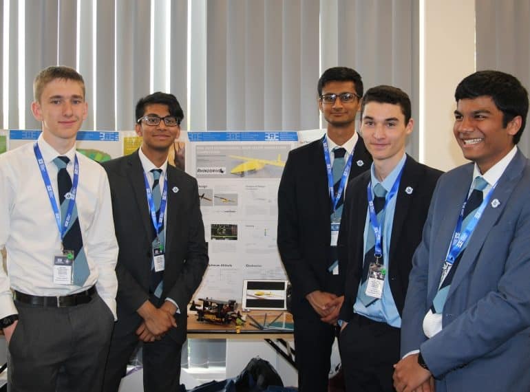Spoken like a champion: sixth-formers win oral presentation prize in international technology competition