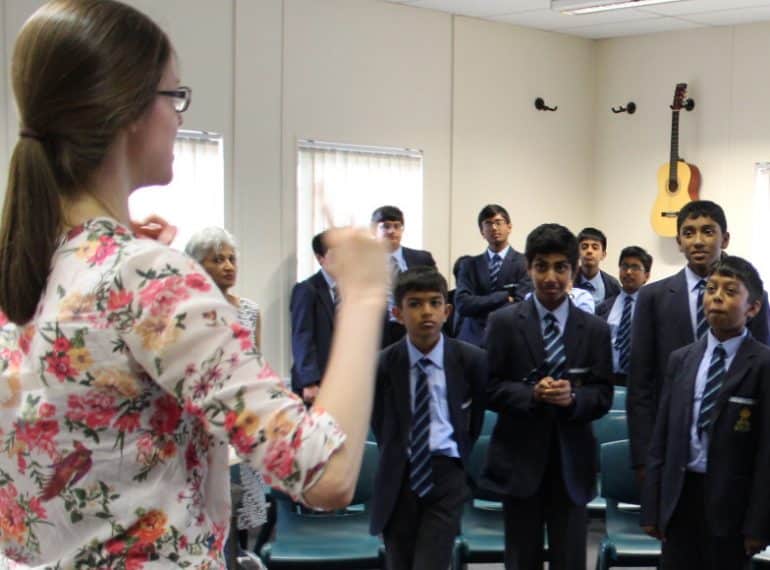 Body blows: Year 7 practise percussion without instruments