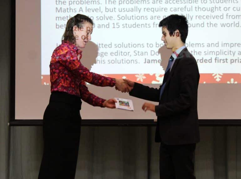 Mathematician James’ competition success is a QE first