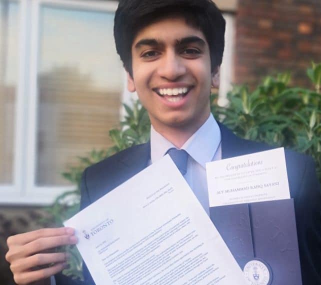 First-ever QE boy to gain place at a Canadian university also wins prestigious full scholarship