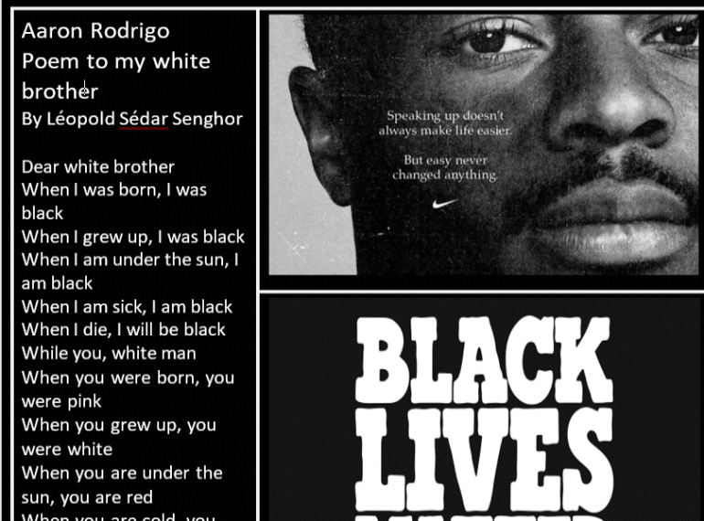 “I may not be black, but I can still see the injustice”: poetry competition responding to BLM