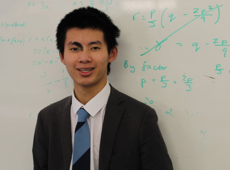 James has perfect formula for success, as sixth-formers shine in Senior Maths Challenge