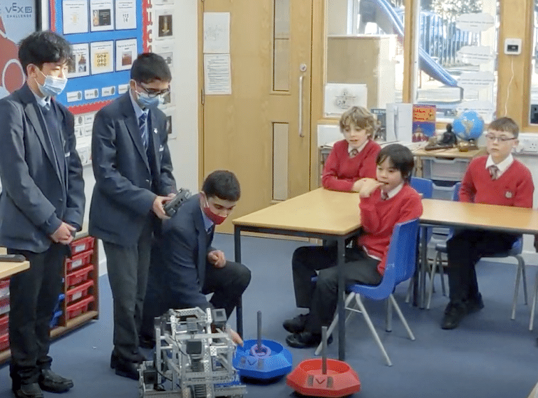 A taste of the latest technology: partnering with local primary schools in robotics and 3D-printing