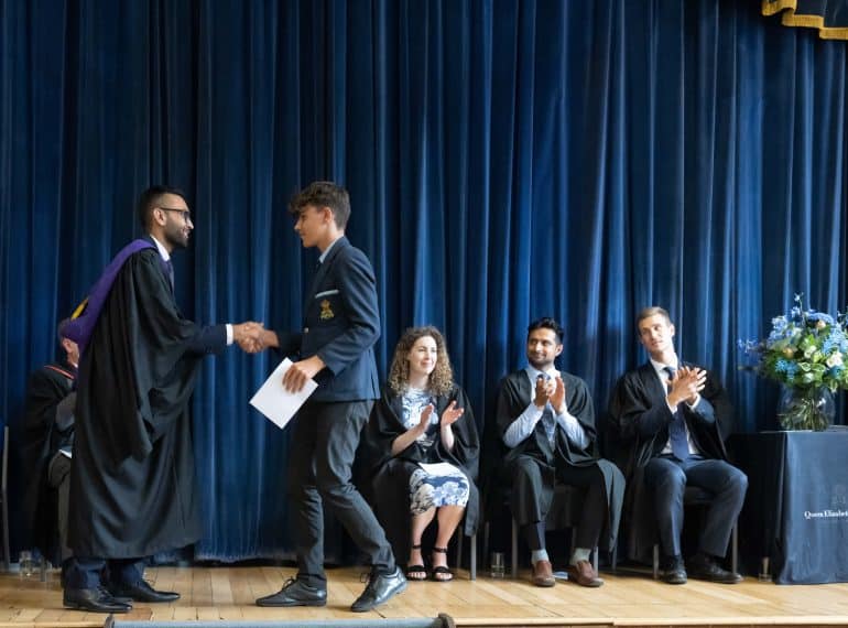 Junior Awards: welcome return of QE’s celebration of younger boys’ successes
