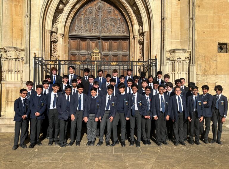 Making QE history! Pupils sing evensong at King’s College Cambridge