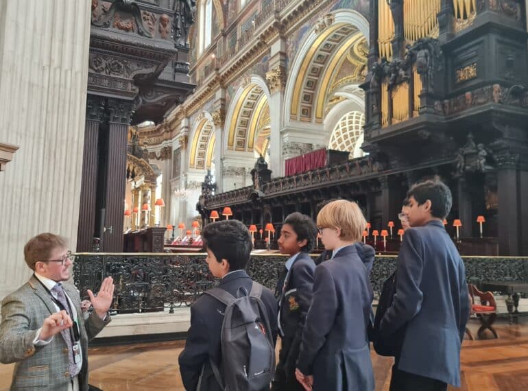 Podcast and visit to St Paul’s cap an exciting year of opportunity for QE’s growing band of organists