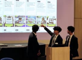 Sixth-formers stage their own event for aspiring medics, featuring leading doctors and academics