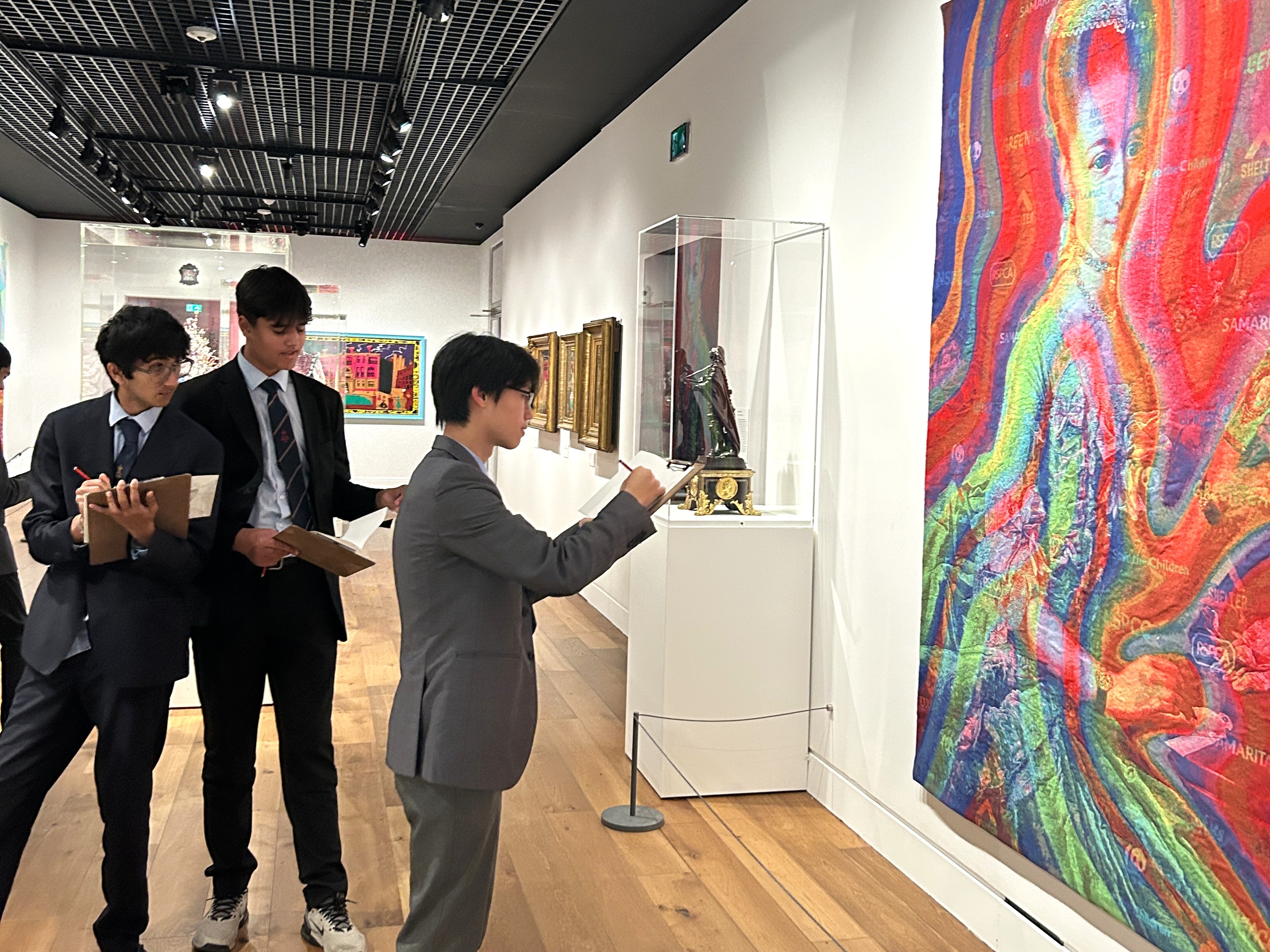 Colourful, diverse, compelling: QE pupils draw inspiration from Grayson Perry’s latest work